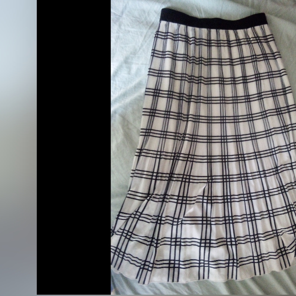 NWOT Rachel Zoe Midi length pleated skirt